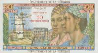 p54b from Reunion: 10 Nouveaux Francs from 1971